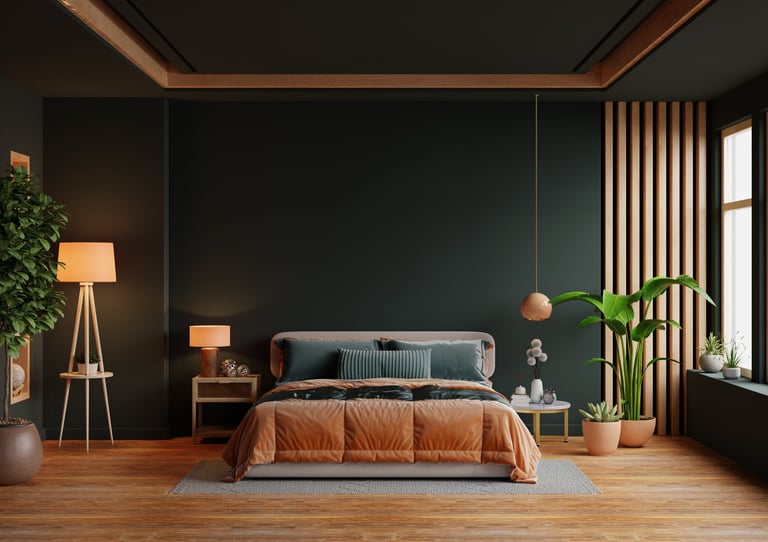 Modern bedroom interior